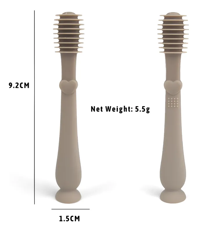 Set Limpiador De Lengua Y Encias Para Bebé Cepillo Y Dedal