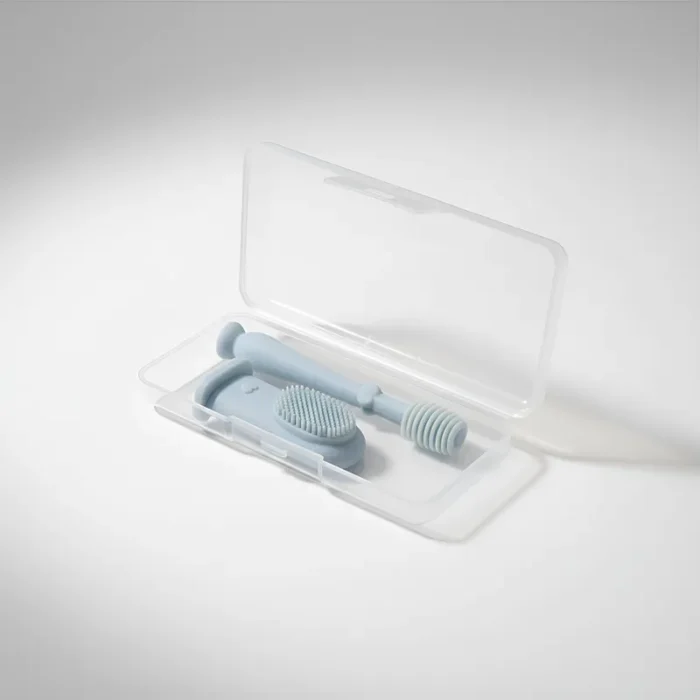 Set Limpiador De Lengua Y Encias Para Bebé Cepillo Y Dedal