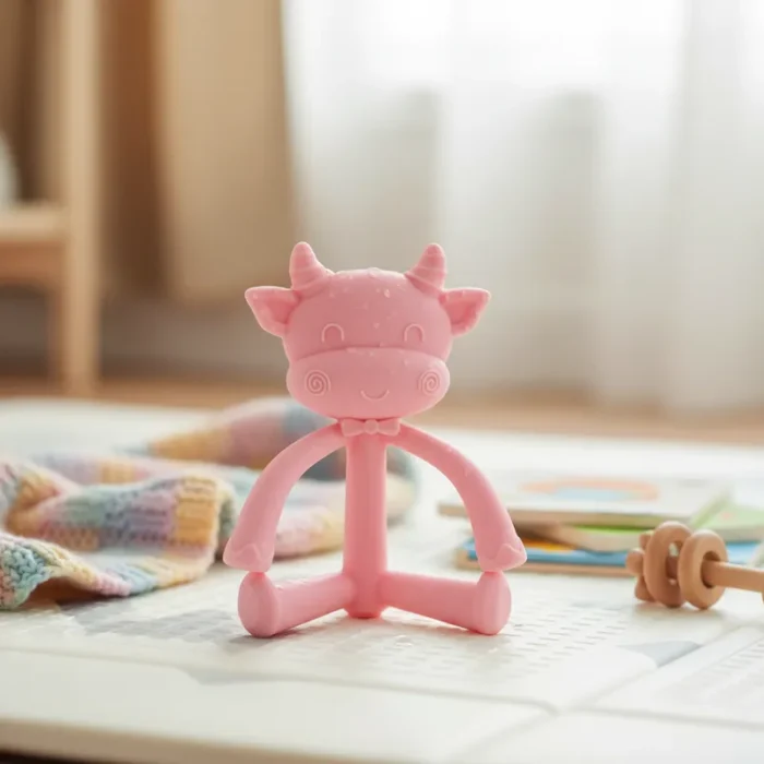 Rasca Encías Llama Dientes Mordedor Bebé Silicona Vaquita