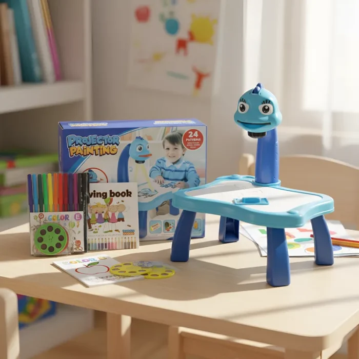 Mesa De Dibujo Para Niños Con Proyector De Imágenes